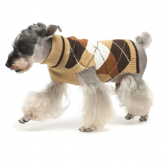 Classic Plaid Sweater for Dogs